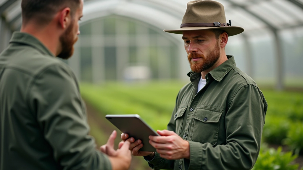 Talupidaja vaatab sensorandmeid ja teeb põhinformatsioonil otsuseid